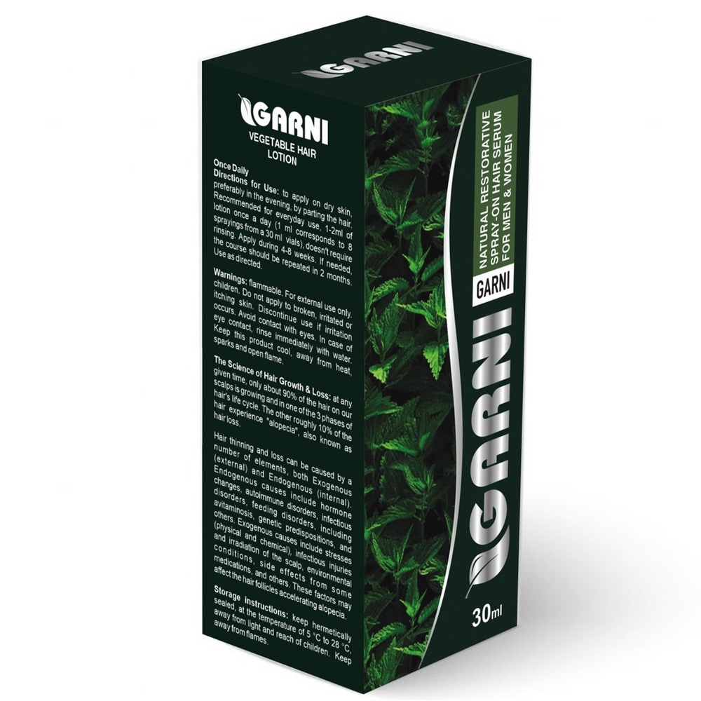 GARNI” VEGETABLE HAIR LOTION 30ml